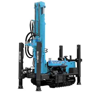 Super useful hydraulic 180m depth complete water well rotary drilling rig machine for sale