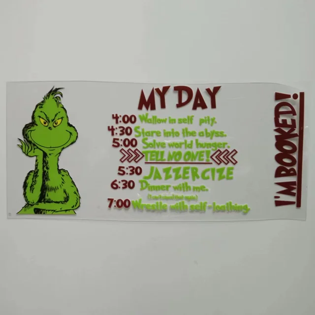 Factory wholesale Waterproof label 16oz 3D transfer UV DTF sticker for personalized gift customizing Uv dtf cup wrap transfers