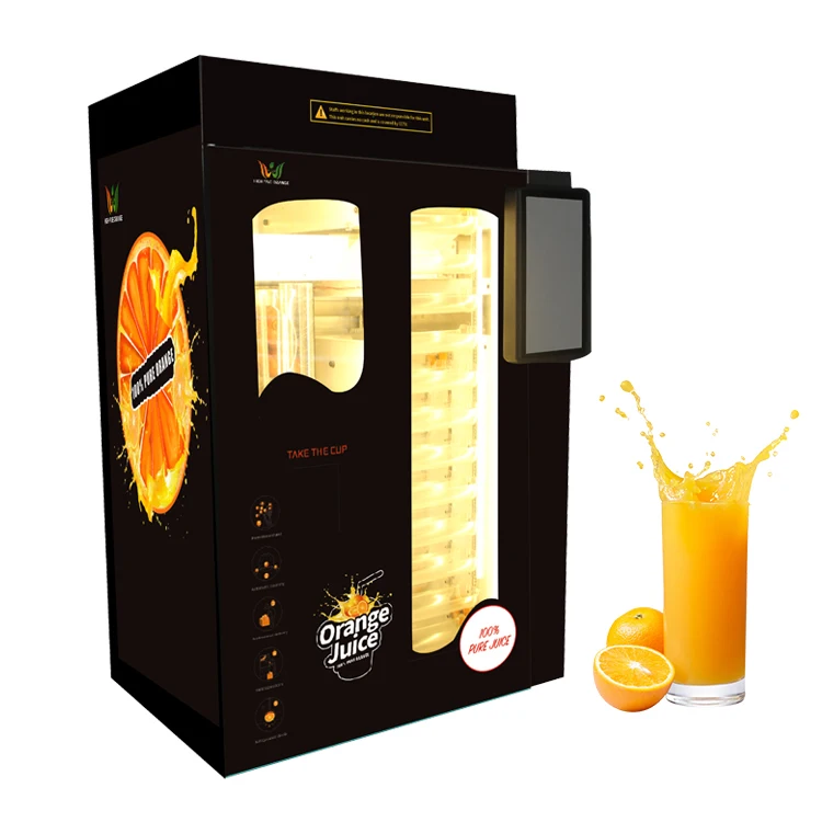 Freshly Squeezed Automatic Fresh Fruit Orange Juice Vending Machine  Price,orange Juicer Vending Machine Automatic