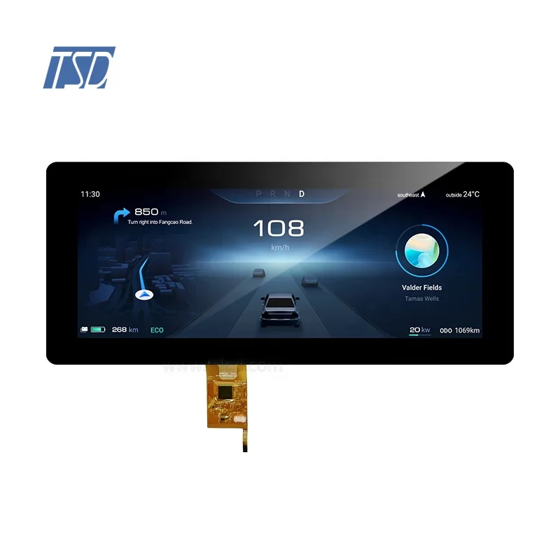 Automotive 12.3'' ips touch lcd screen with usb&i2c interface 1920x720 dashboard display 12.3'' tft lcd module