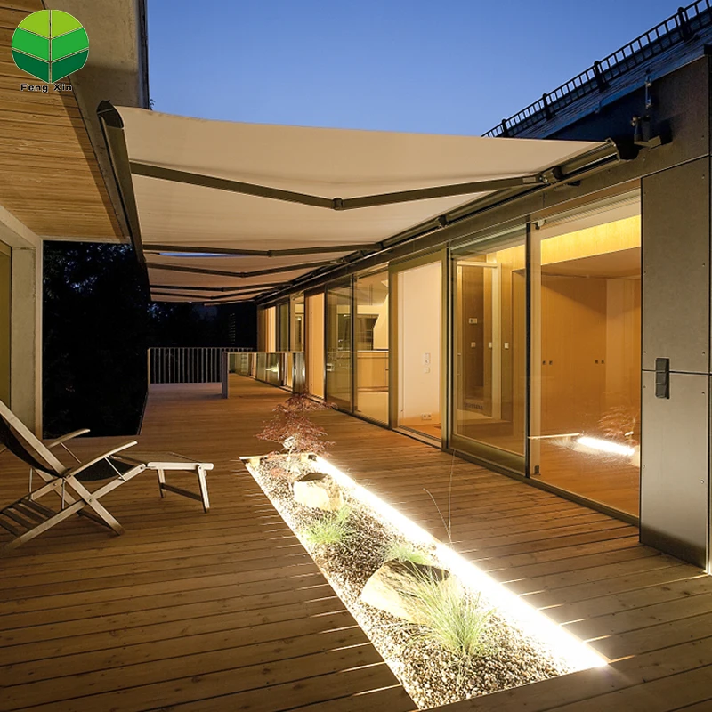Outdoor Retractable Awning Factory Wholesale Pergola Roof 4x4 Side Electric Sun Awnings