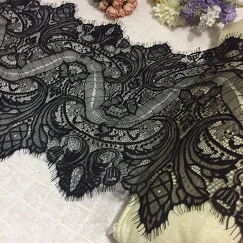 New design black elegant Lace for lingerie high quality stretch lace for women