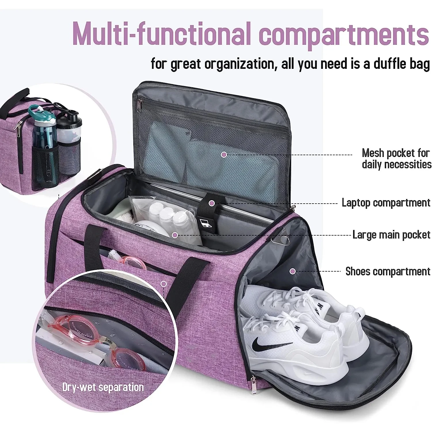 Quality Sublimation Multi Color Nylon Waterproof Martial Art Gear Equipment Kick Boxing Bag & Holdall Travel Duffel Bag