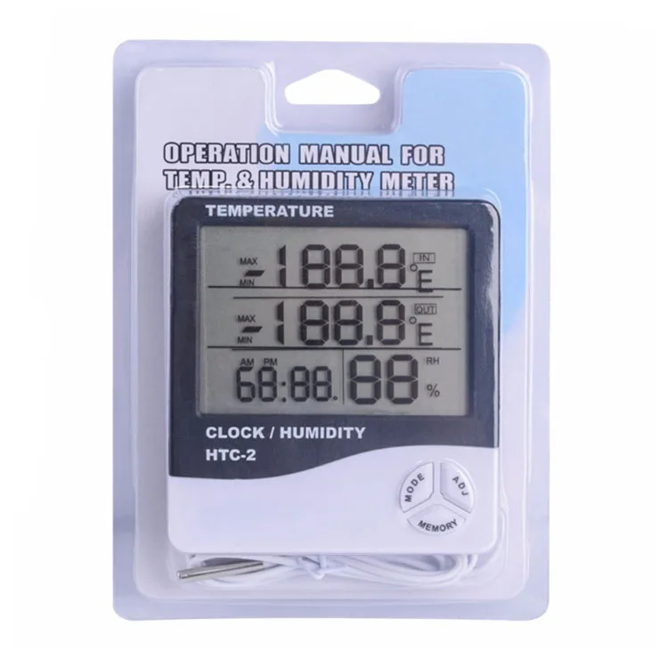 Professional Indoor Industrial Hygrometer Digital Room Thermometer ...