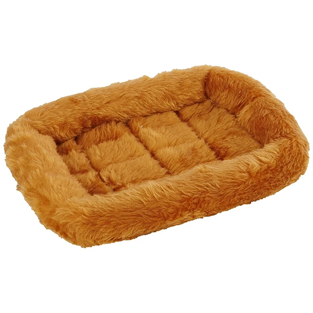Most Popular Plush 24*18*19inch Four Seasons Multi-colors Warm Plush Dog Crate Mattress for Small Dogs