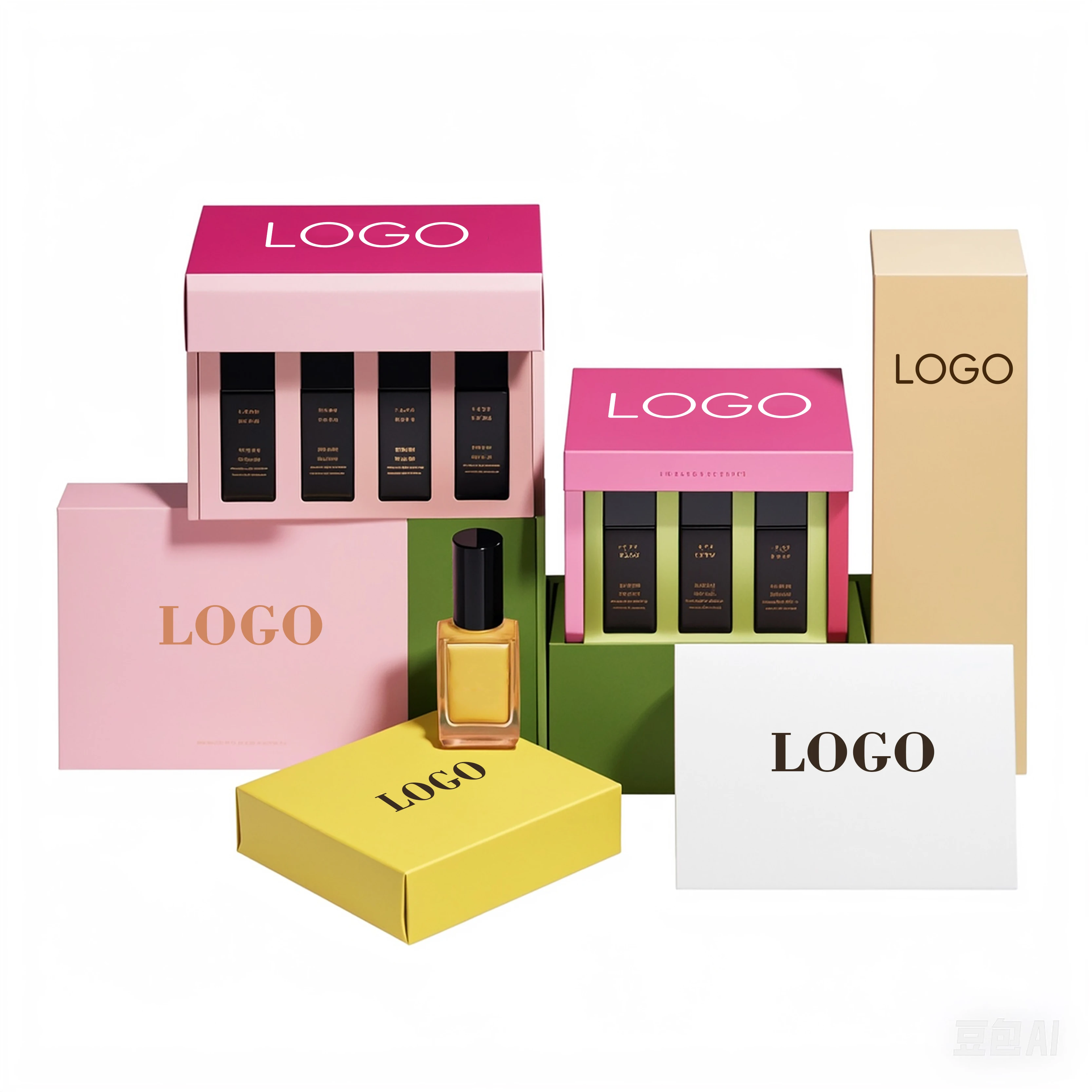 Customized Product Packaging Small White Box Packaging,Plain White Paper Box,White Cardboard Cosmetic Box