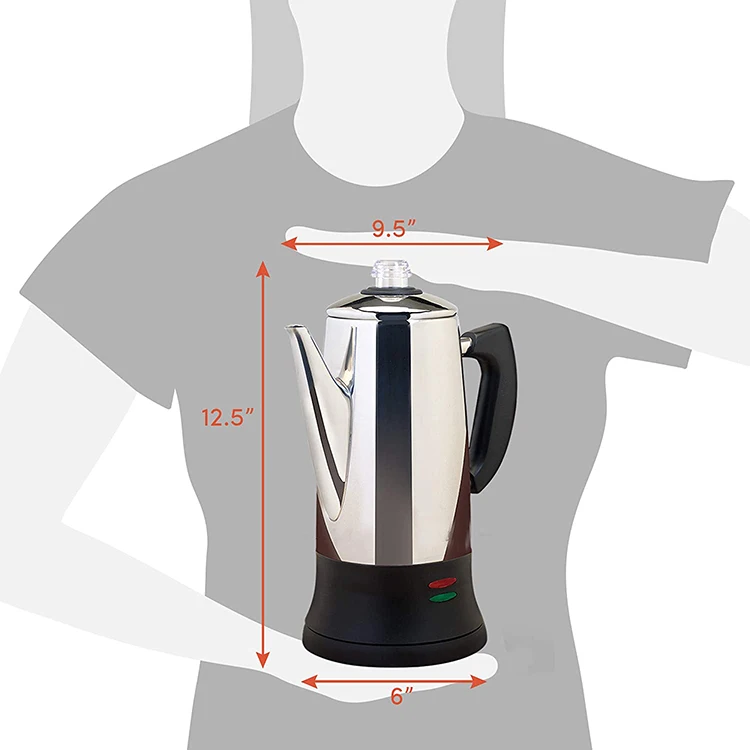Cookmate 12 Cup Electric Percolator - Quick Brew Coffee