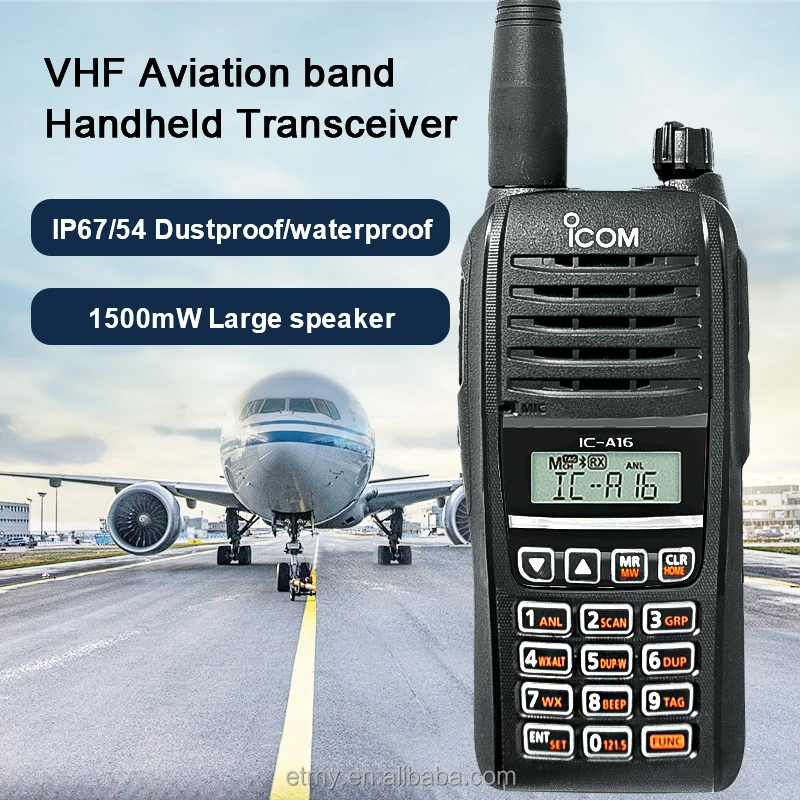 Alibaba.com: ICOM IC-A16 VHF Aviation Handheld Transceiver, Portable ...