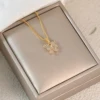 Collana con Pendente Placcato Oro 6