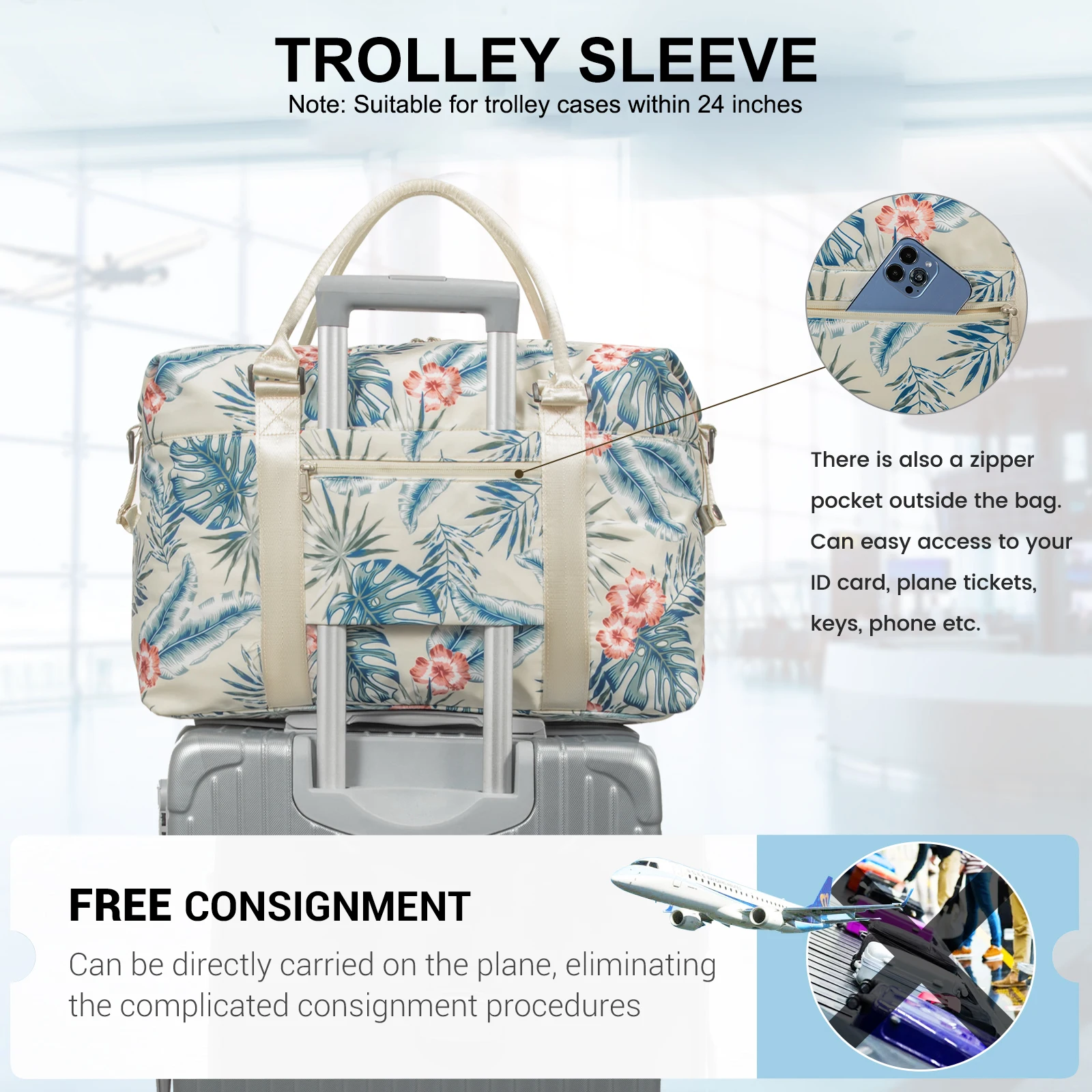 Borsa Tote LOVEVOOK Per Donna Leggera E Capiente - Per Laptop 15.6", Ideale Per Lavoro E Viaggi, 42.5x31.5x14.5 Cm