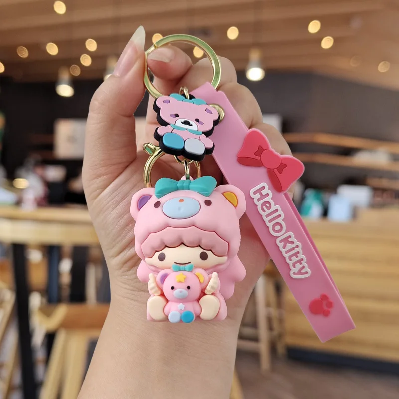 Cute Sanrio Pvc Keychain Doll Pendant Car Key Ring Pendant School Bag ...