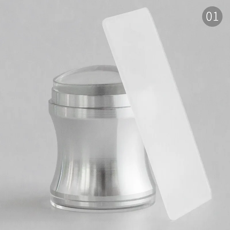 Металлическая ручка для дизайна ногтей штамп штамповки полировки печать маникюрная пластина инструмент