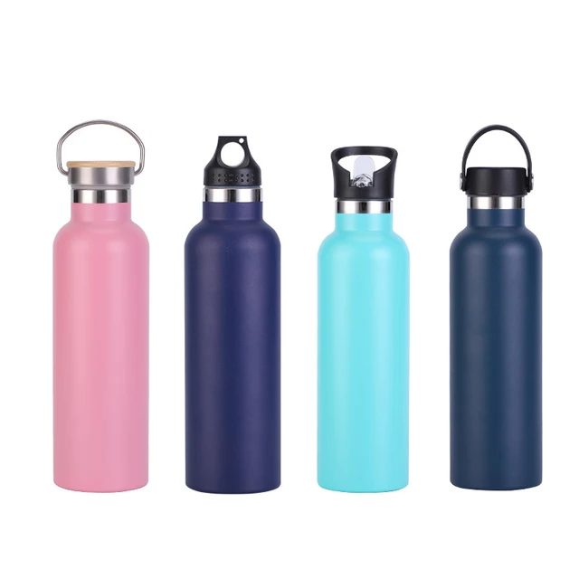 New stainless steel double-layer multi lid outdoor sports kettle double wall vacuum tumbler thermal bottles
