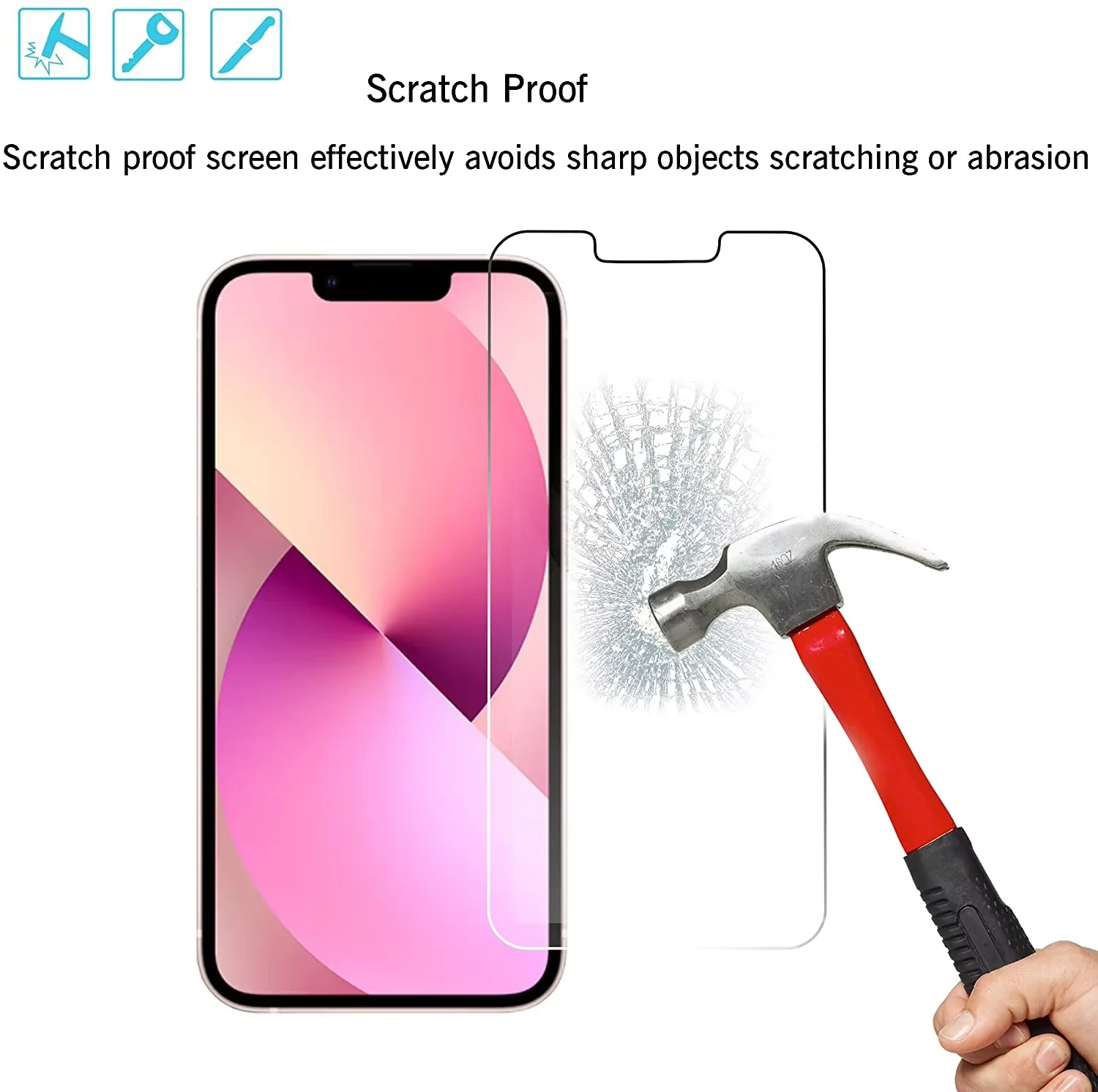 product high clear 3d phone glass for iphone 17 pro max screen protector tempered glass high adhesive anti  scratch anti fingerprint-2