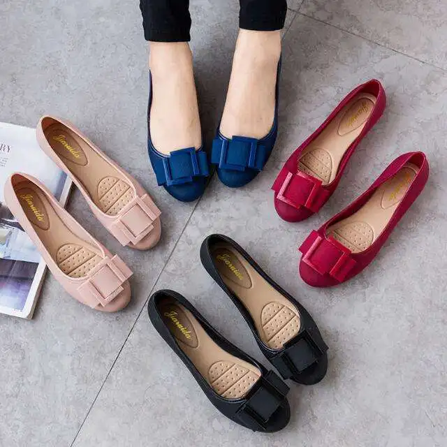 Spring Autumn Wholesale Foldable Soft Buckle Design Loafer Ballet
