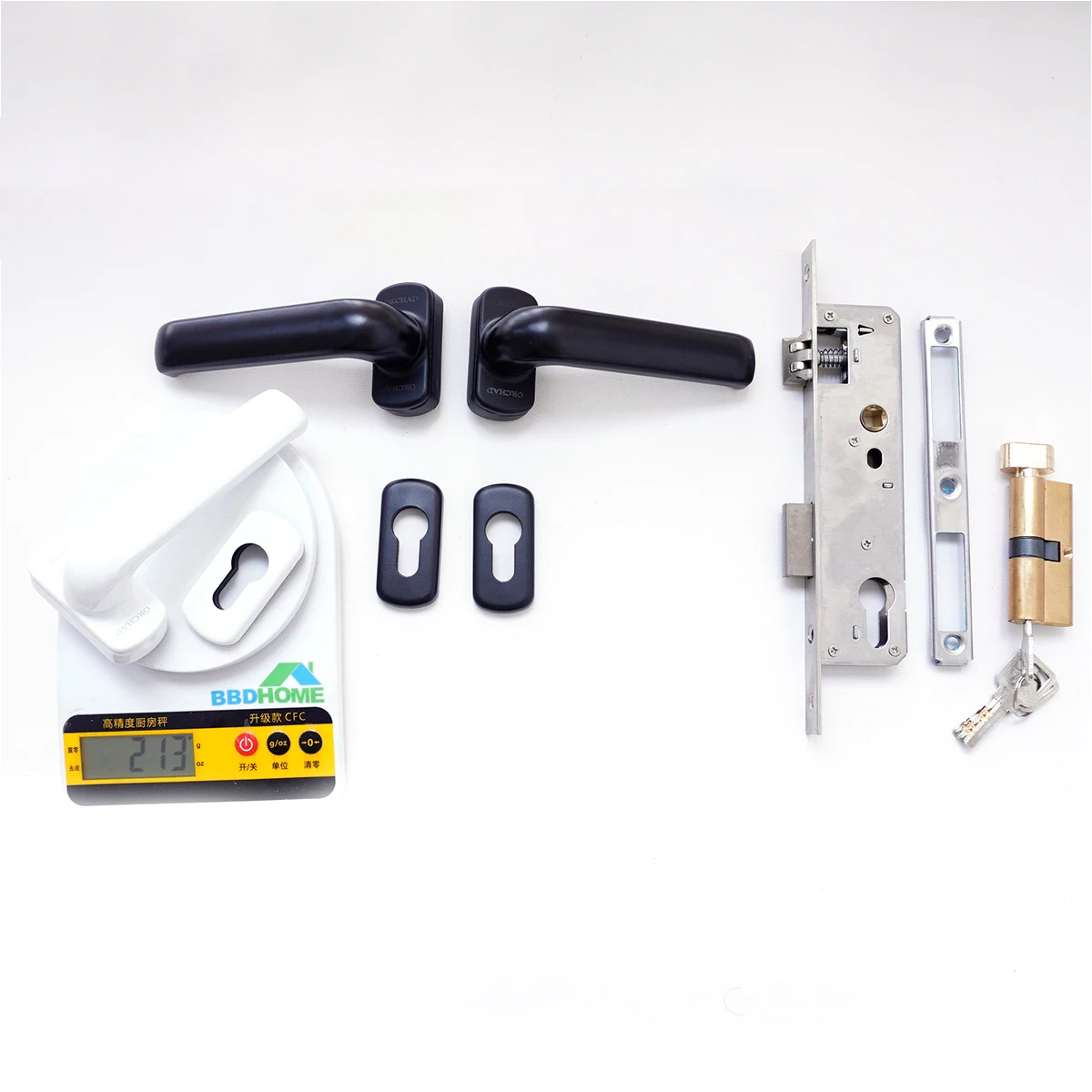 European Mortise Lock Body Pvc Upvc Door Handle Lock For Aluminium