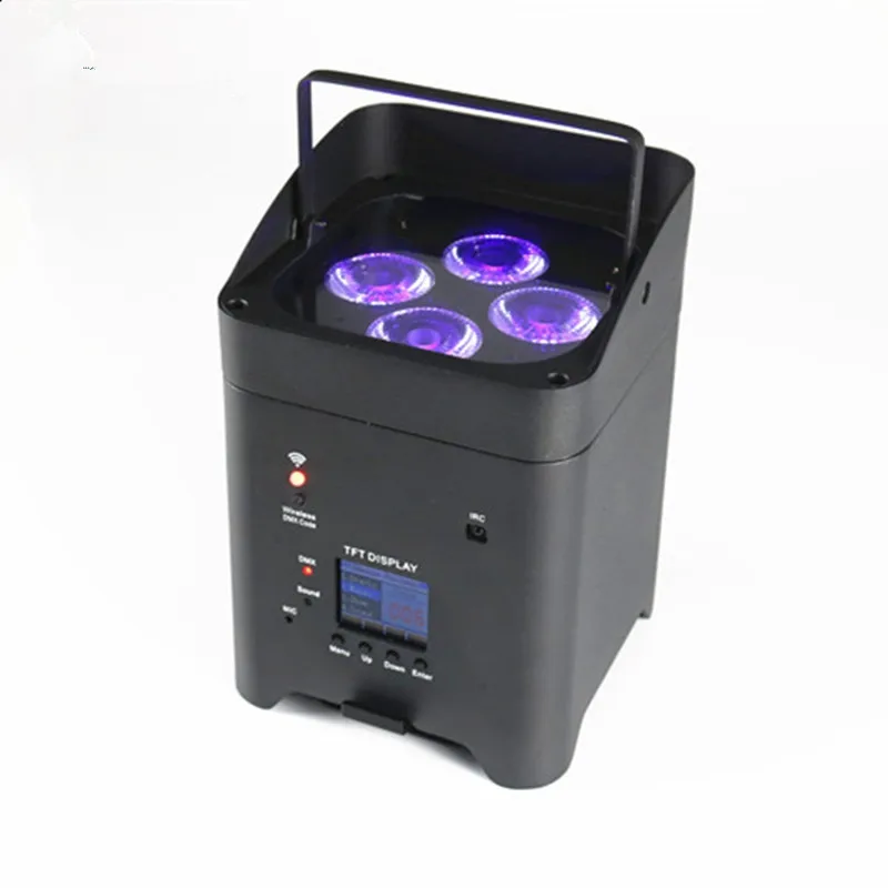 6x18w RGBWA UV Battery Powered Wireless Led up Light 6in1 for Stage Wedding Party