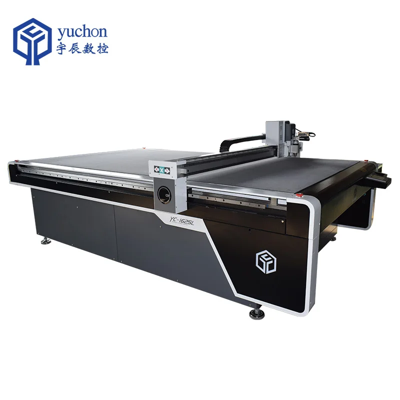 Yuchen CNC Digital Packing Box Sticker Automatic Oscillating Knife Cutting Machine