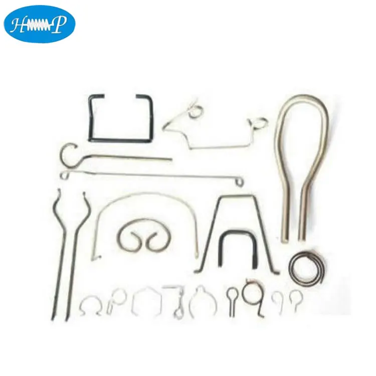 Hot stainless steel wire forming parts retaining spring clips