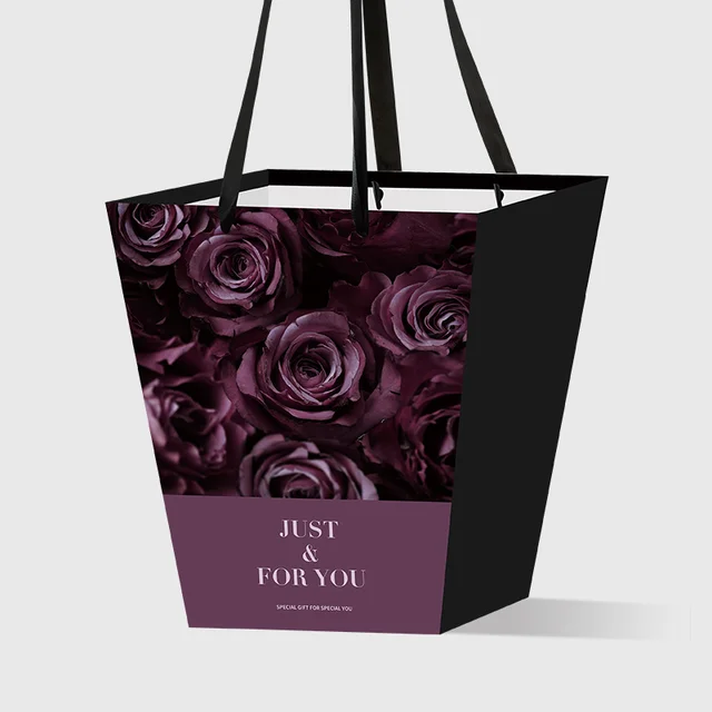 KULICA  Logo Custom Multiple Shapes ECO Friendly Flower Bouquet Packaging Bag Shopping Bag