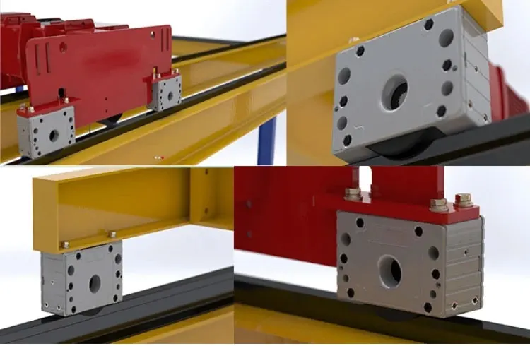 High Efficiency Wheel Block with Hallow Shaft for Overhead Crane Use-Material Handling Equipment Part