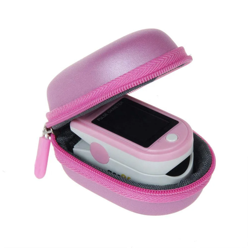Waterproof Blood Oxygen Saturation Monitor Storage Bag EVA Hard Shell Case With Zepper