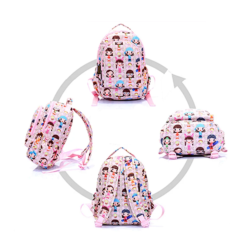 Printing Custom New Design Korean Cute Backpack Primary Child Cartoon Japanese School Bag