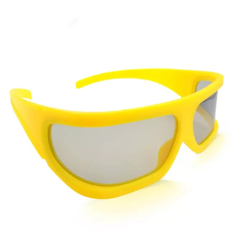 Big Yellow Frame Linear Polarized 3D Glasses for 3D 4D 5D 6D Cinemas,Passive 3d Glasses Linear Glasses for 3D Movies
