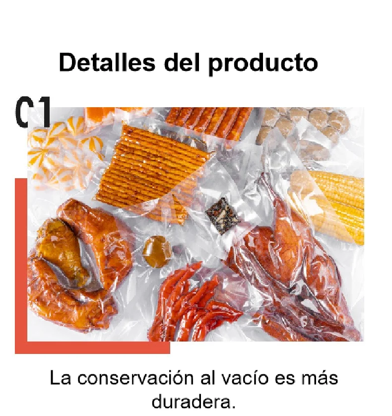 Вакуумный пакет для пищевых продуктов с гладким прозрачным вакуумным пакетом из полиэстера, самозапечатывающийся пакет для пищевых продуктов, пластиковый пакет для консервации