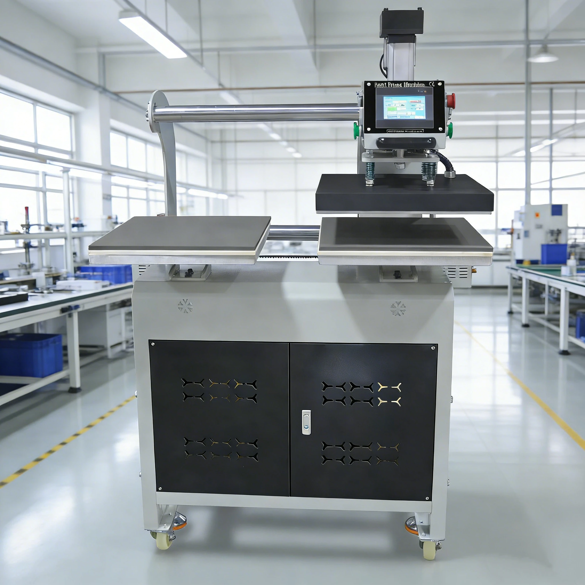 40x50 T-Shirt & Garment Heat Press Machine Mechanical Automatic Sublimation Transfer Flatbed Multicolor AC 220V