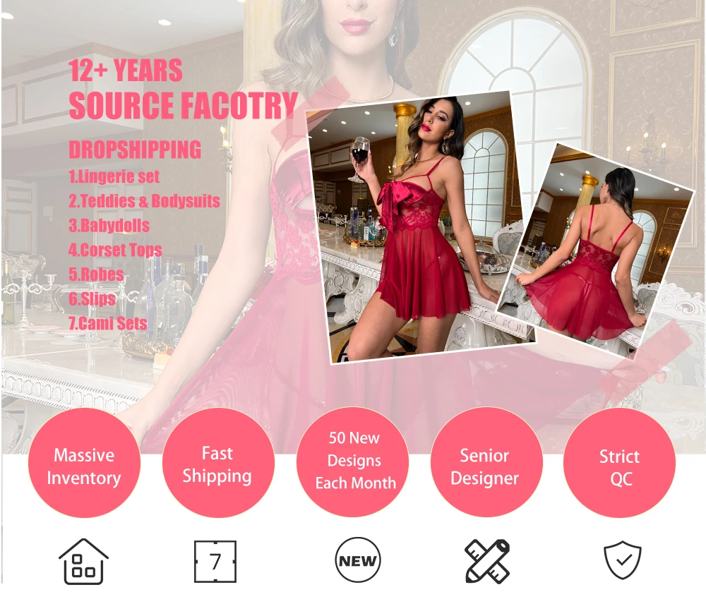 Sexy Mature Woman Lingerie Plus Size Lingerie For Women Sleepwear Lace