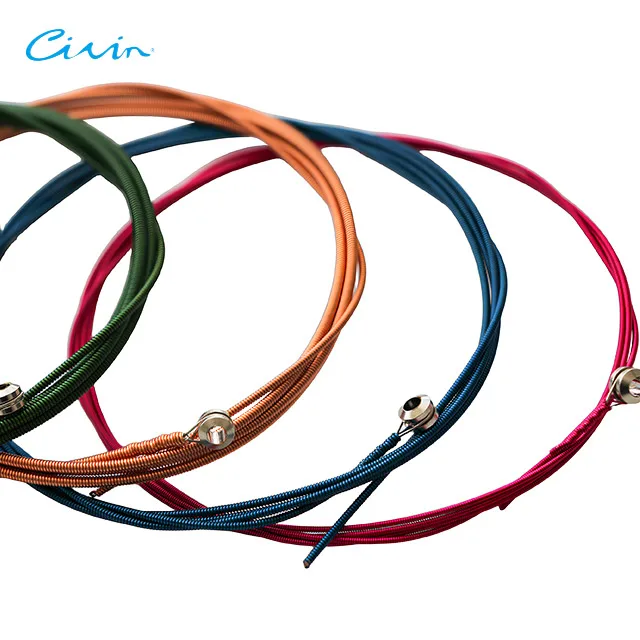 Custom Colorful Copper Wound String America Hexangular Steel Core Durable Bass Strings Electric Bass Guitar 5 Strings