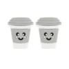 ลูกปัดแก้วกาแฟโฟกัสสีเทาอ่อน SA159