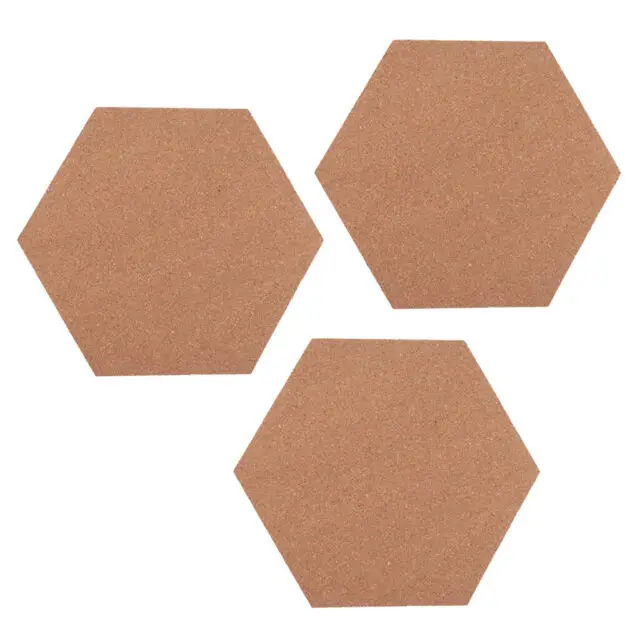Self Adhesive Cork Backing For 4" Hexagon Tile Coasters Customized