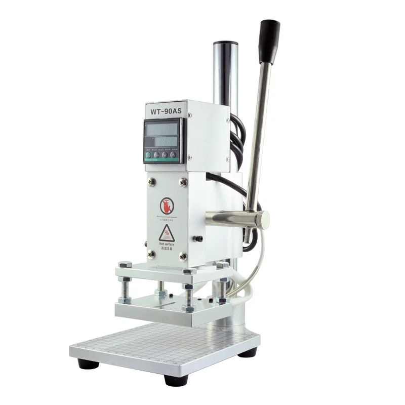 TEBAK Manual Digital Paper Card Leather Wood Fabric Soap Letterpress Hot Foil Stamping Machines Plastic PVC Heat Press Machine