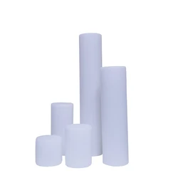 Беспроводные цилиндрические колонны с подсветкой для улицы