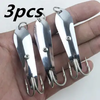 CHEERY XX-057 Stainless Steel Casting & Trolling Fishing Spoon Lure for Bonefish Bass Carp-with Hooks Reservoir/Pond & Ocean Use – Metal Jig – view 4