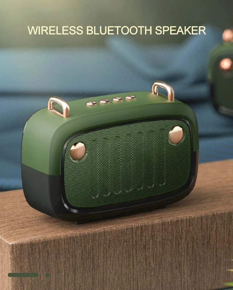 FM radio TF card bluetooth speaker portable wireless mini subwoofer handsfree call - ANKUX.COM