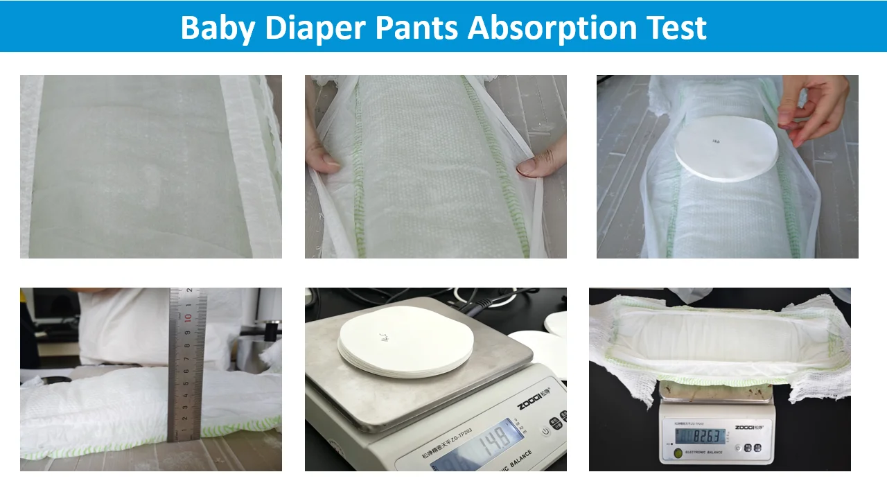 Brazil Baby Diaper Pants Absorption Test