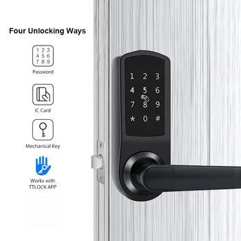 Alternative view of Intelligent Product TUYA APP Anti-peep Passcode Smart Door Lock
