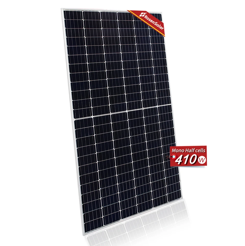 Rosen half cut solar panel half cell solar panels for hybrid solar system