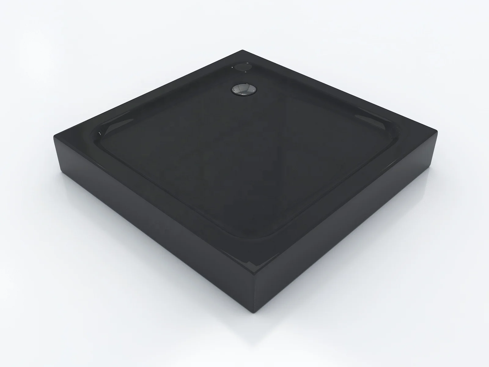 Exceed Custom Rectangle Fiberglass Shower Tray Modern Square Design Waterproof with Marble and Acrylic for Hotels