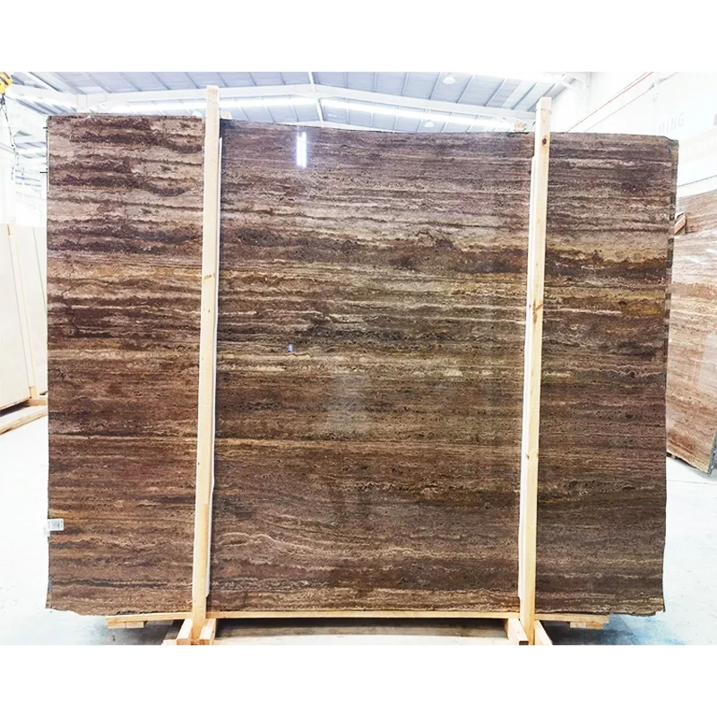 Wholesale Grey Travertine Stone Cladding Exterior Modern Villa High Quality Big Slab Polished Travertine Supplier