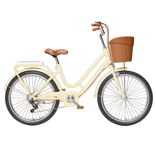 Hot-Selling in Stock Ladies 24 26 Inch Retro Bicycle Female Women City Bicycle Bike Bicycle with for Women