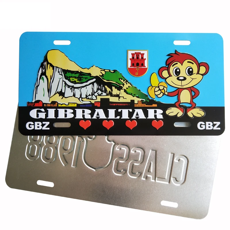 Индивидуальный дизайн CQB 241, красочный металлический автомобильный номерной знак для внедорожника
