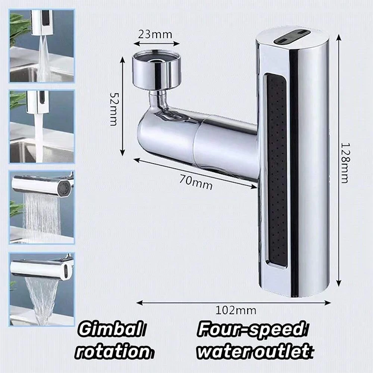 Multifunctional Faucet Adapter sink pre rinse wall mounted spring pull out kitchen tap.