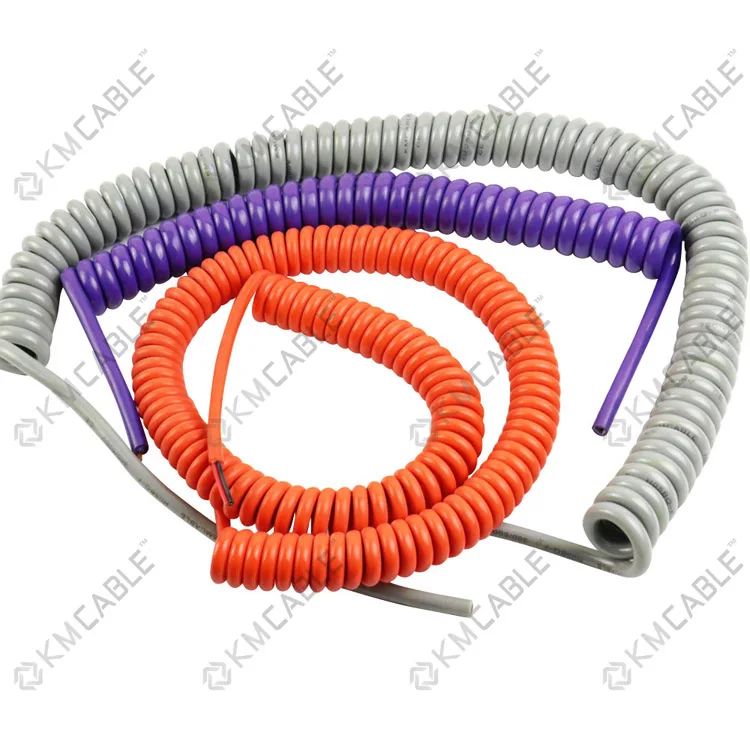 2 3 4 5 6 Core Pvc Pu Pur Rubber Flexible Coil Cord Industrial Machine