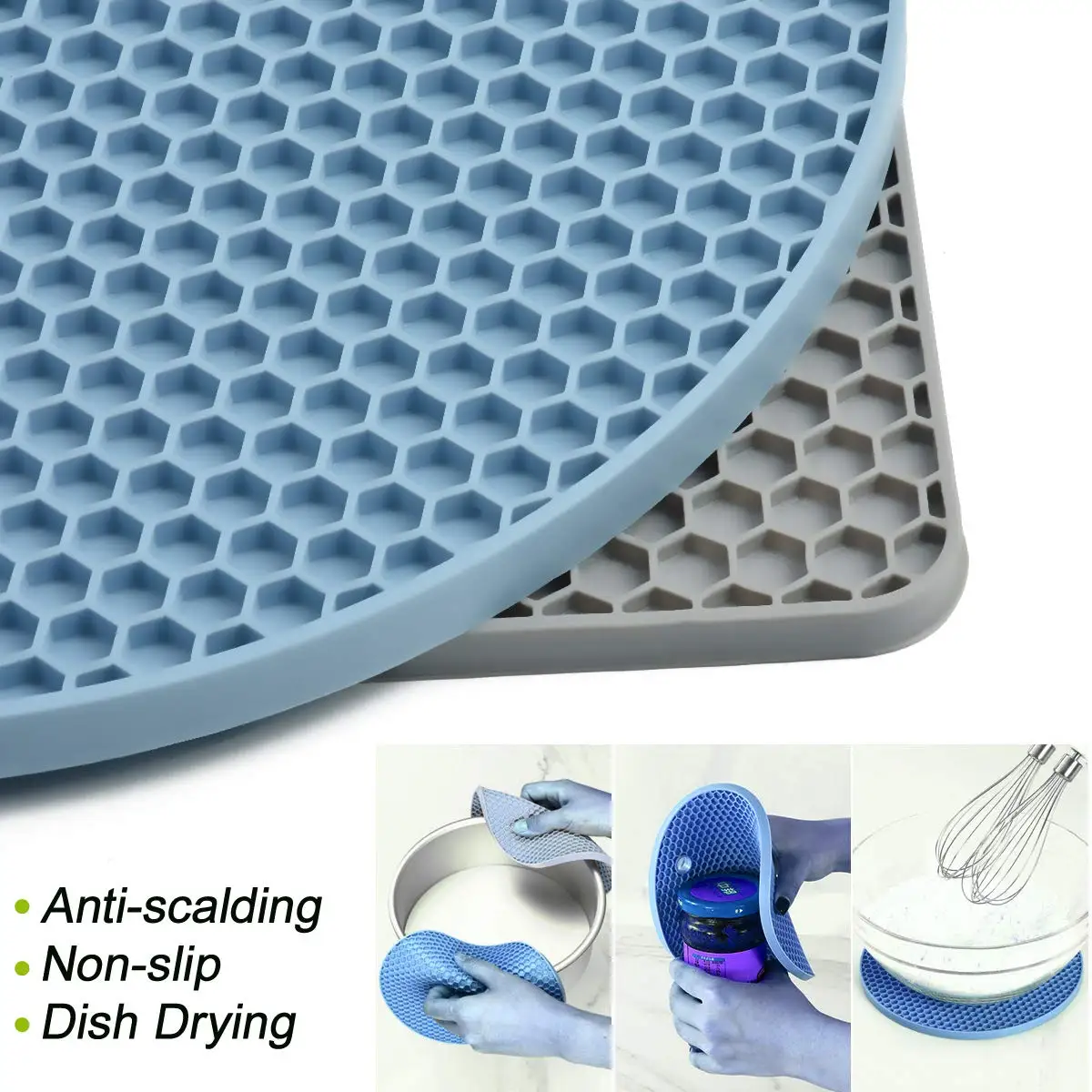 Usse Silicone Trivets Heat Insulation Mats Hot Pot Holders