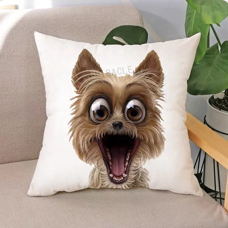 Satin Pillowcase Dog Pillowcase Cute Dog Satin Pillowcase For Hair