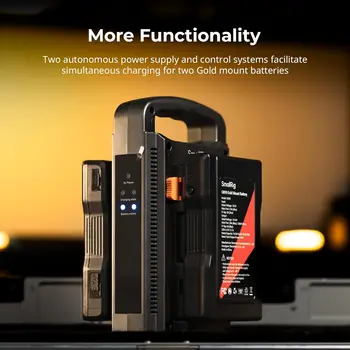 For SmallRig Dual Channel Gold Mount Battery Charger Indicator Lights 4679 Compatible with 4678 Battery detail image